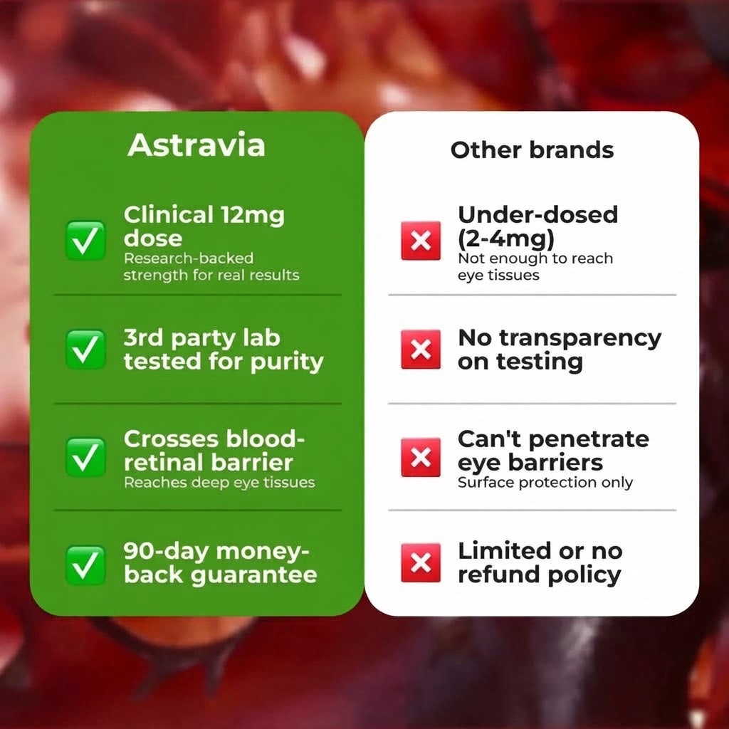 Astravia Astaxanthin 12 mg Softgels – Reduced Ringing, Better Sleep & Total Inner-Ear Cell Defence